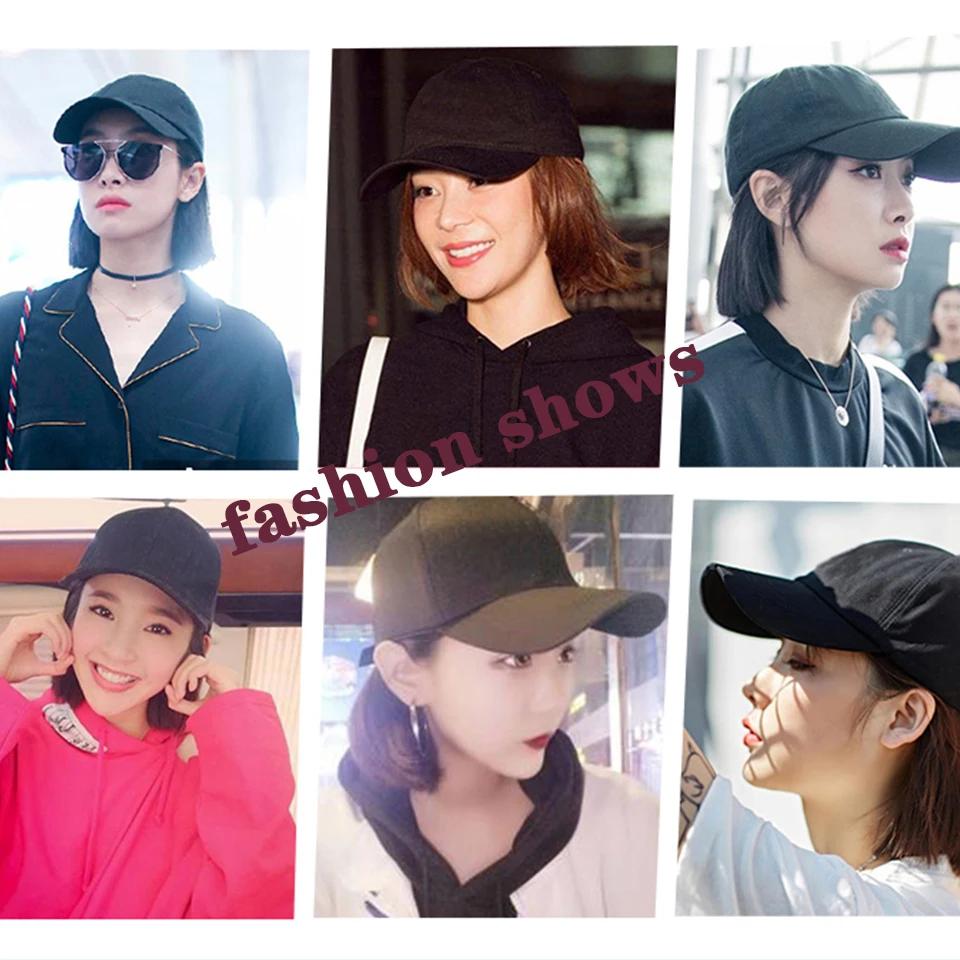 

JINKAILI Sport Synthetic Baseball Cap Hair Wig With Hair Extension Adjustable Men Women Caps Fashion Hip Hop Hat Wig