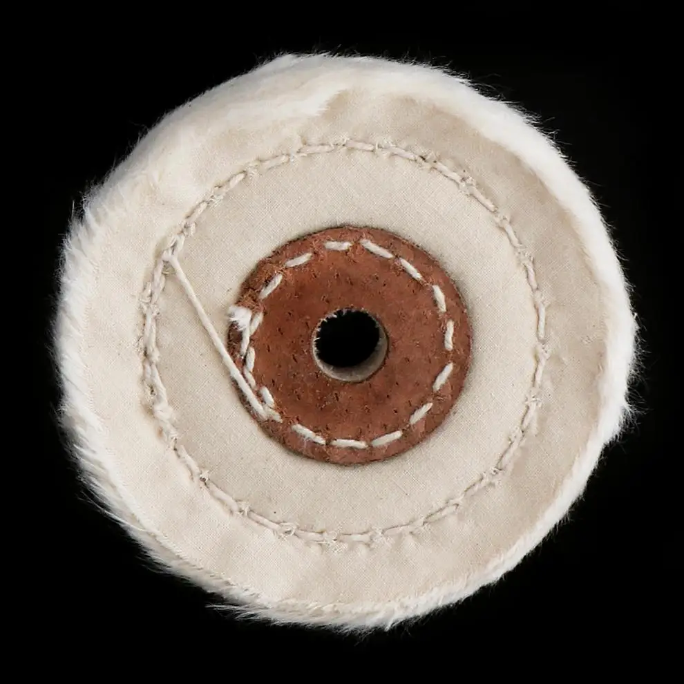 3-дюймовый Т-образный ключ с белой хлопчатобумажной ткани полировочное колесо