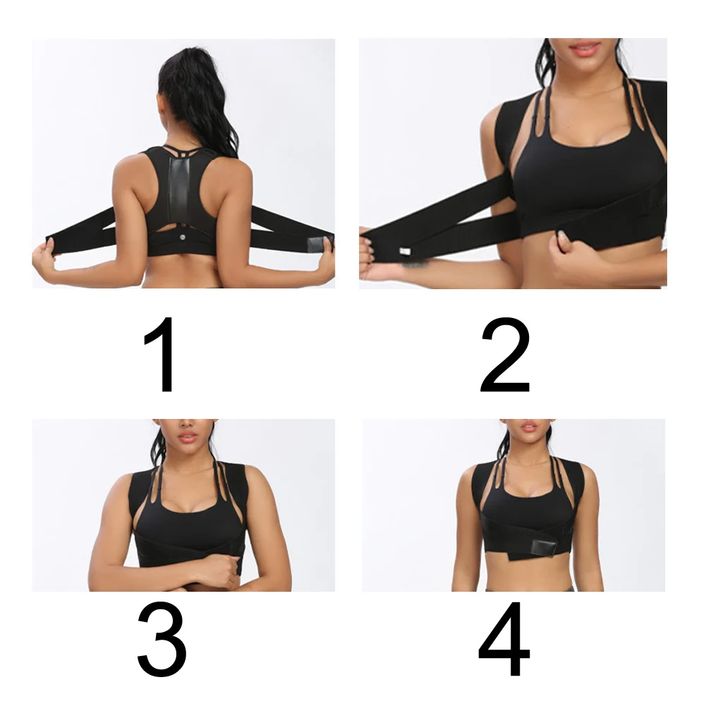 Коррекция регулируемая поддержка спины позвоночника корректор осанки бандаж