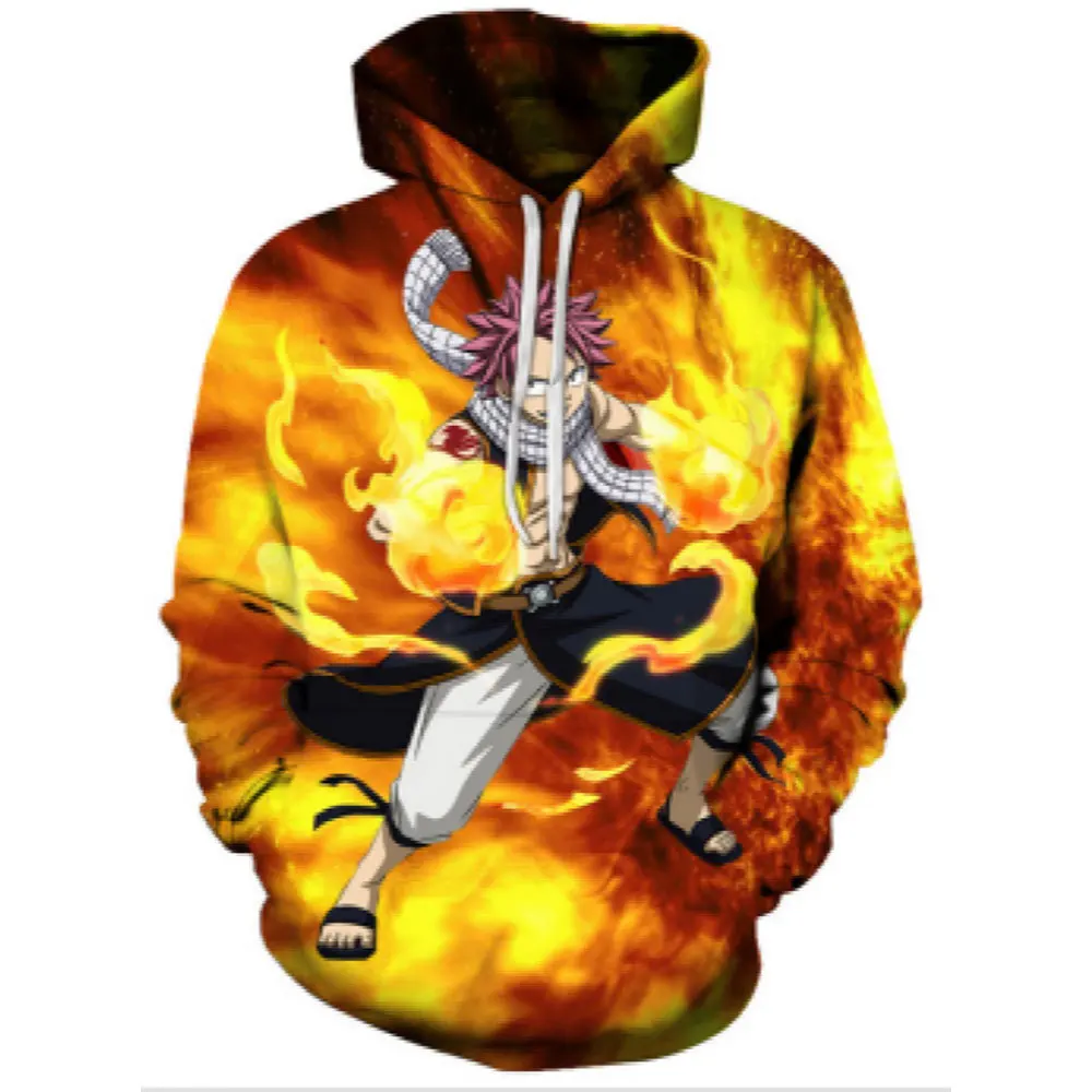 

Толстовка с капюшоном в стиле японского аниме «Фея хвост», мужские/женские толстовки, Повседневный пуловер с капюшоном, Свитшот в стиле Хар...