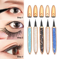 eyeliner pen self adhesive glue free magnetic free false eyelashes waterproof diamond eye liner makeup korean cosmetics tslm1