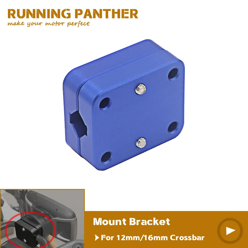 Motorcycle Mobile Phone Navigation Holder Suitable 12mm/16mm Mount Bracket Diameter For BMW R1200GS LC ADV Most Model Black Blue