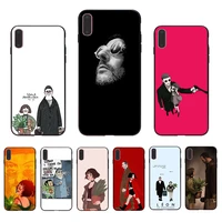 movie leon and matilda black tpu soft back phone case for iphone 11 pro xs max 8 7 6 6s plus x 5 5s se 2020 xr unique shell capa