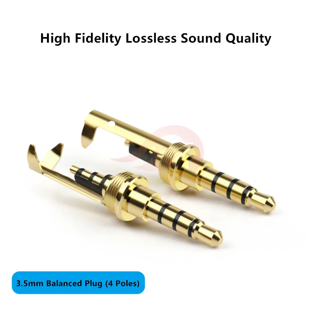 4-полюсный аудиоразъем 3 5 мм чистая медь позолоченный миниджек для пайки DIY разъем