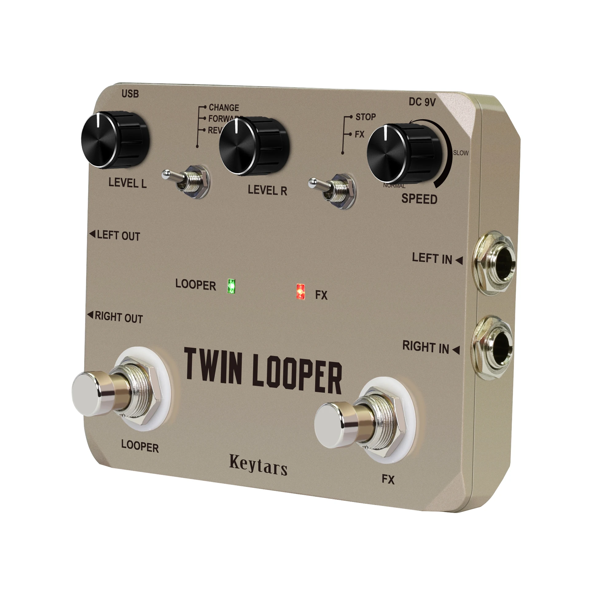 Keytars LTL-02 Twin педаль петлителя обновляет раньше для электрогитары 10 минут