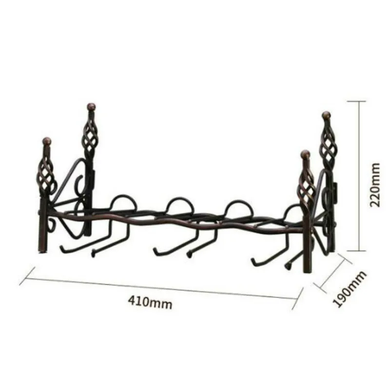 European wrought iron wine glass rack home living restaurant wall upside down WF3141559 | Дом и сад