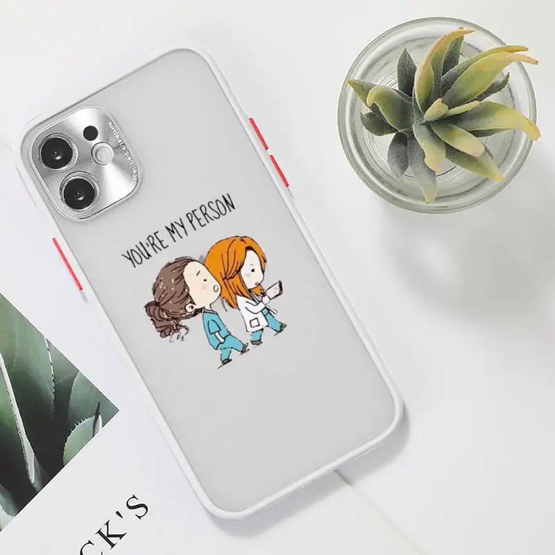 

Medicine Doctor Nurse Phone Case Clear matte transparent For white iPhone 7 8 x xs xr 11 12 pro plus max mini Funda