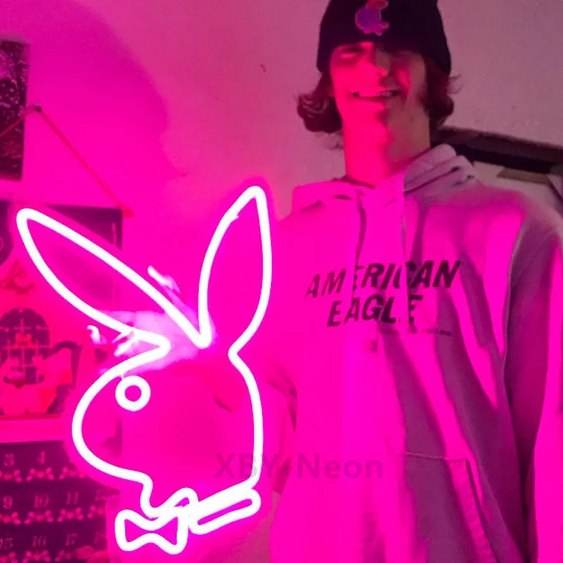 

Party Gift Home Decoration Rabbit Custom Neon Light Led Neon Sign Outdoor Indoor Room Decor for Store Office Bar Pub Ins