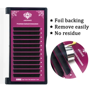 Abonnie индивидуальные норковые ресницы премиум объем ресниц 0,03-0,25 мм Ресницы CD завитки матовые черные ресницы