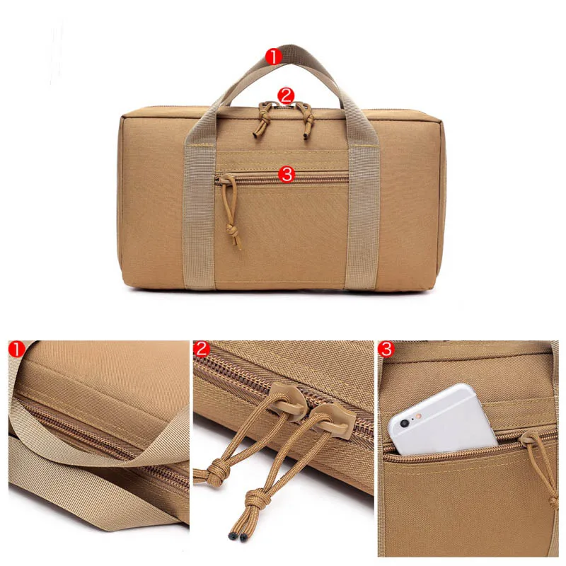 

Military Combat Airsoft Carry Bag Tactical Pistol Holster Gun Protection Case Pouch Outdoor Hunting Bag