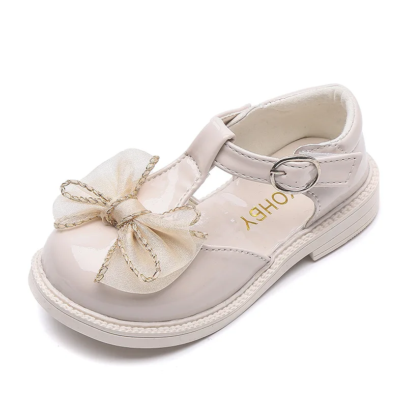 

New Children Leather Shoes Spring/Autumn Baby Toddler Flats Casual Breathable Student Girls Dance Shoes Princess Kids 041