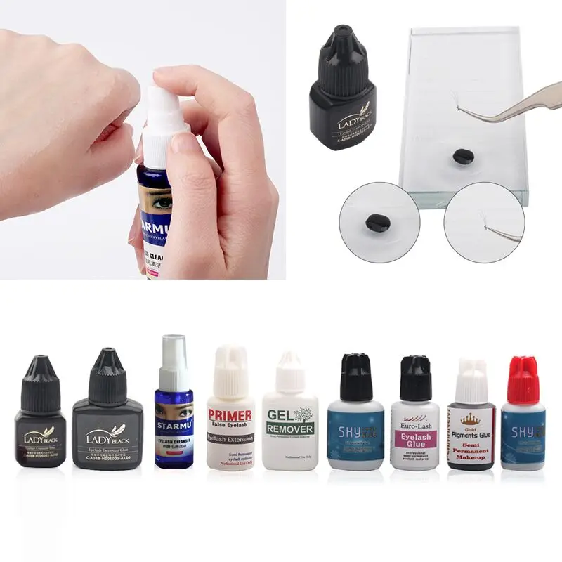 1 бутылка клея для наращивания ресниц быстросохнущий клей удерживает 6 недель
