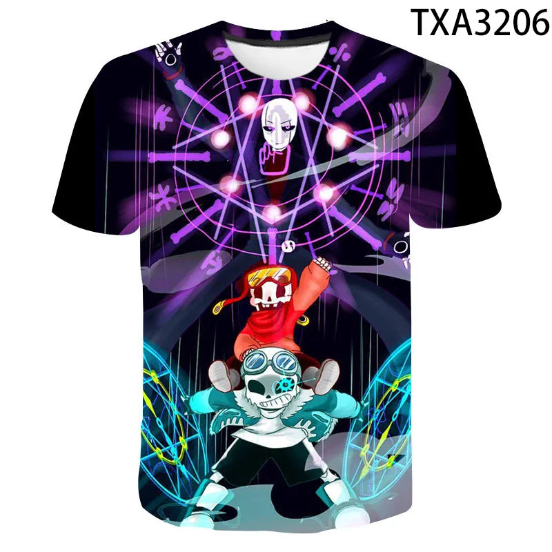

Undertale 3D Printed Summer Short Sleeve T-shirt Casual Boy Girl Kids Fashion Streetwear Men Women Children Cool Tops Tee