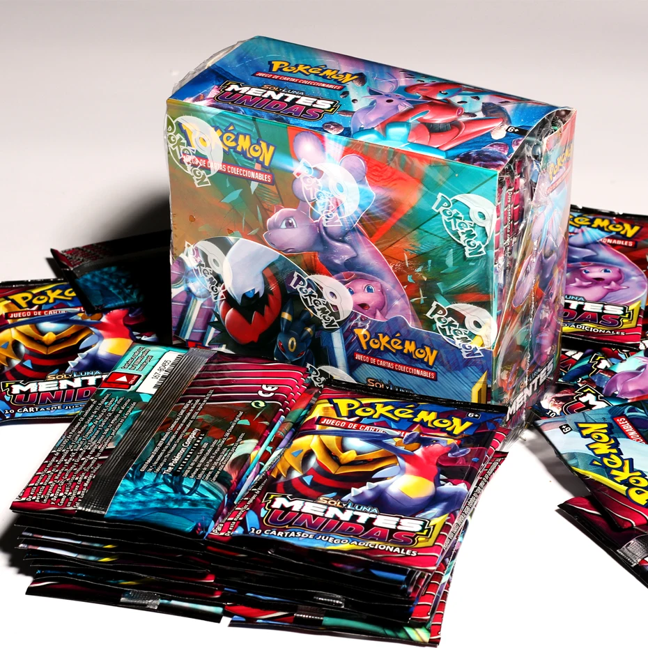 Juego de cartas coleccionables de Pok&eacute;mon, caja de colecci&oacute;n de cartas de energ&iacute;a de 2021, 324, 360 piezas, equipo de tarjetas coleccionables en espa&ntilde;ol, Escudo de espada-1