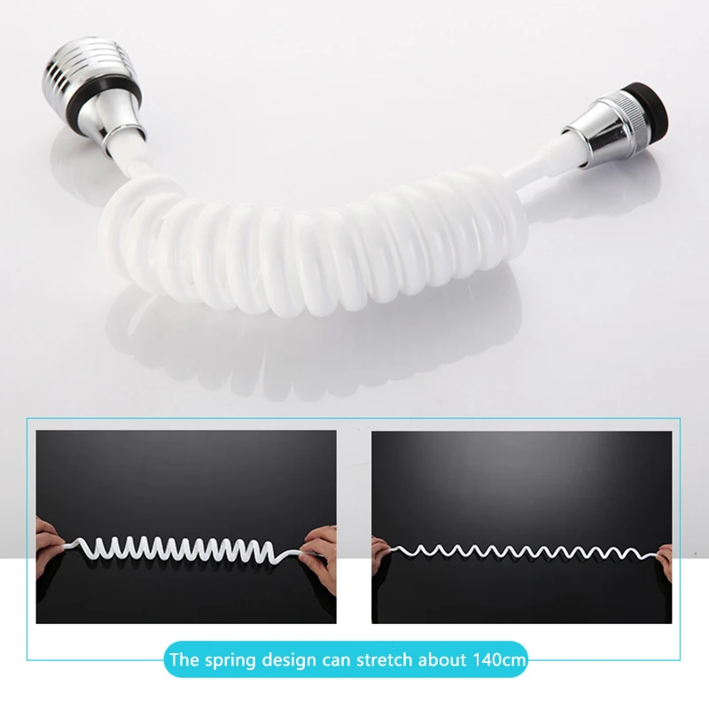 

Household Kitchen Sink Faucet Wiht Lengthen Sprinkler Long Hose 360rotary Spout For Kitchen Bathroom Accessories Bao