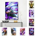 Постер аниме, одна фигурка, абстрактное искусство, настенная живопись, принты, модульные уникальные картины для коридора, спальни, гостиной