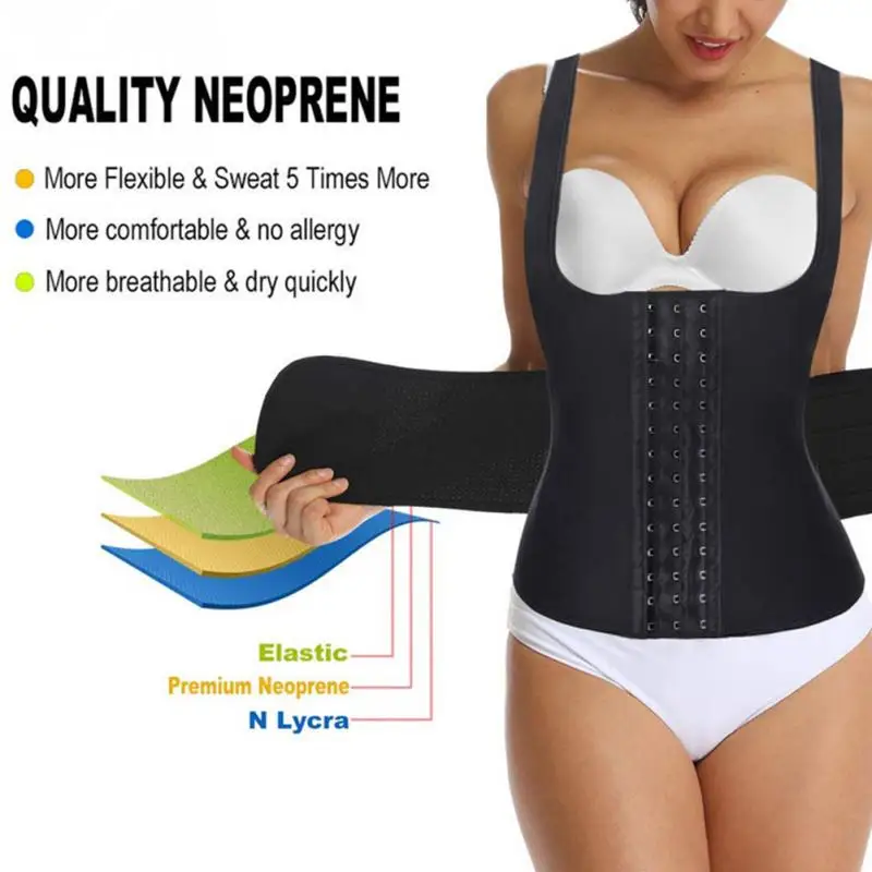 Женский латексный корсет под грудью тренировочный облегающий спортивный для