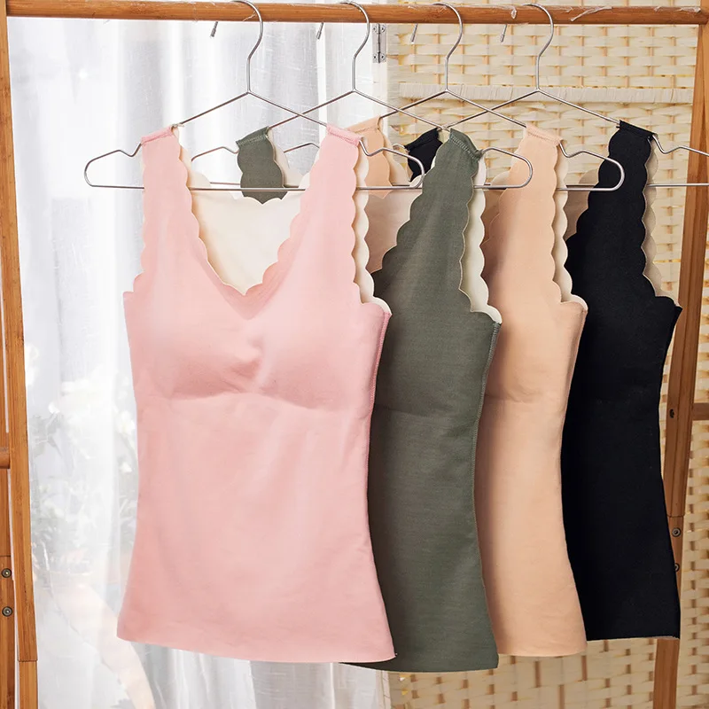 Women's Underwear Winter Plus Cashmere Top Inner Wear For Women Underwear Plus Size Bra Vest Comfortable Seamless Lingerie