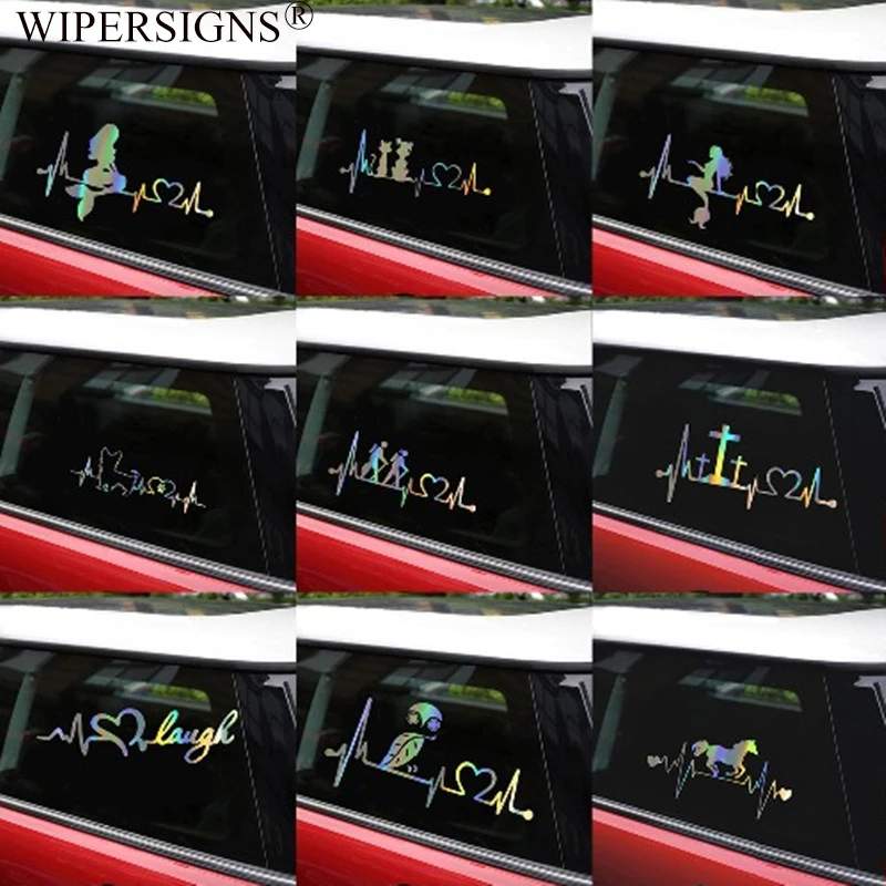 Русалочка сердцебиение Lifeline автомобильные наклейки и забавный автомобильный