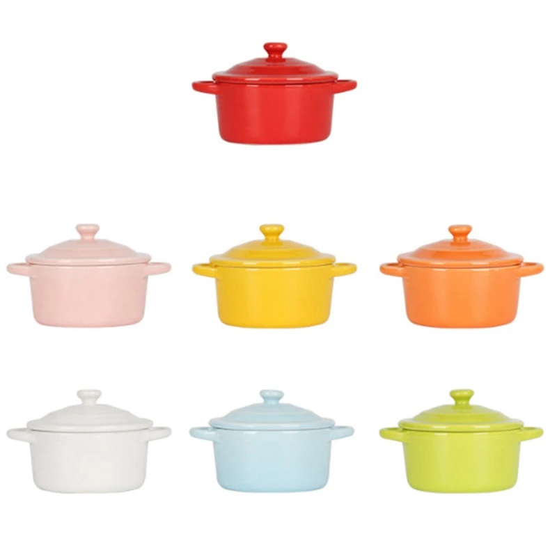 Керамическая пиала для риса столовая посуда с двумя ушами и крышкой чаши супа