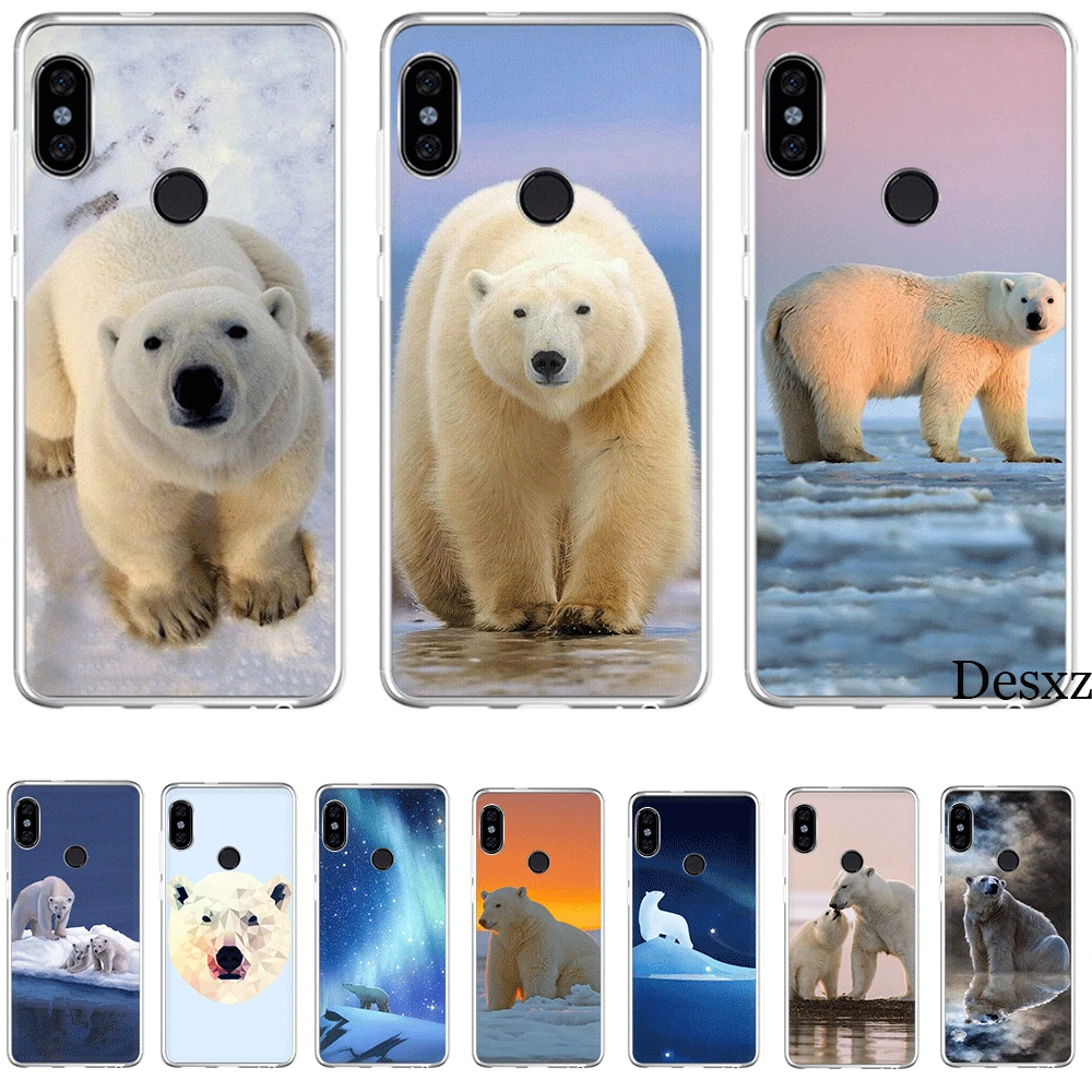 Чехол для телефона Xiaomi Redmi GO 7 S2 4A 4X5 5A плюс 6 6A 8A 7A K20 Pro крышка &quotПолярный медведь