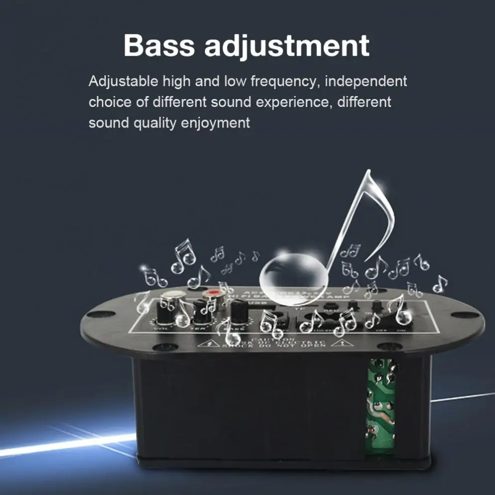 Автомобильный аудио усилитель мощности 8 дюймов Hi-Fi Bluetooth 25 Вт FM радио плеер