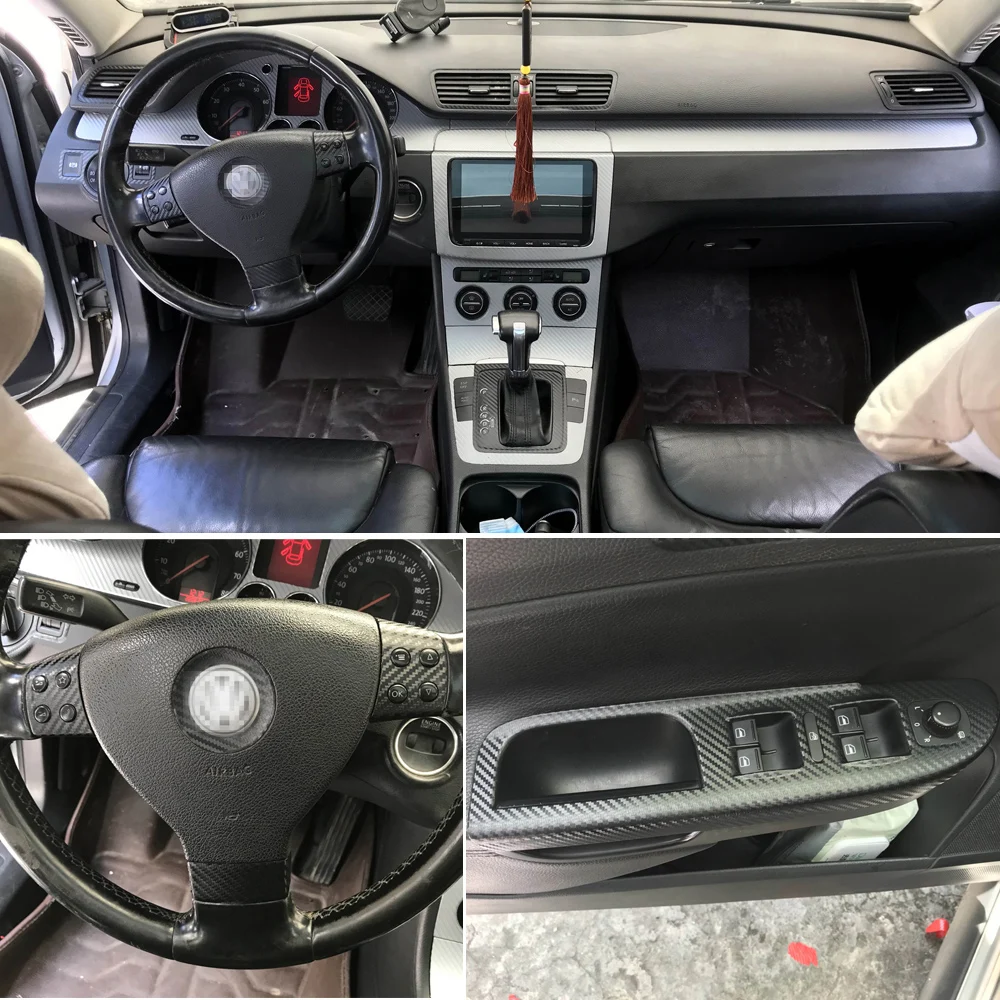 Стайлинг автомобиля 3D 5D углеродное волокно Автомобильный интерьер центральная