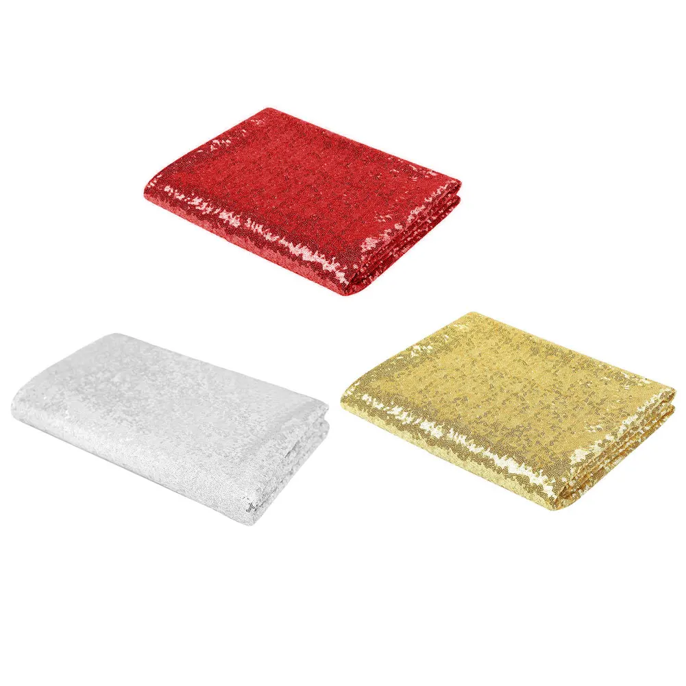 

Multi Sizes Sequin Tablecloth Glitter Wedding Table Cover Party Sparkly Banquet Decor Home Table Decor Multi Color Home Textile
