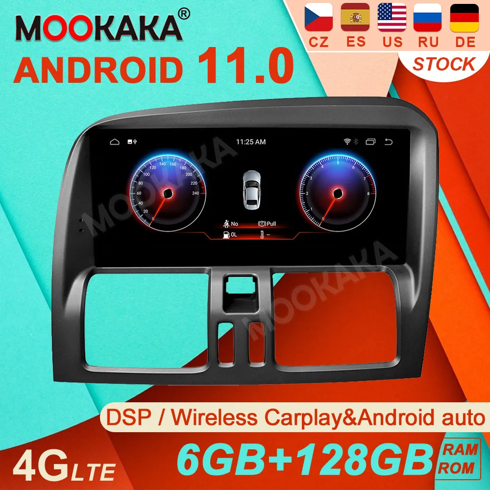 Android 11 6 + 128G Tesla PX6 для Volvo xc60 2009-2017 правое радио запись на ленте мультимедийный