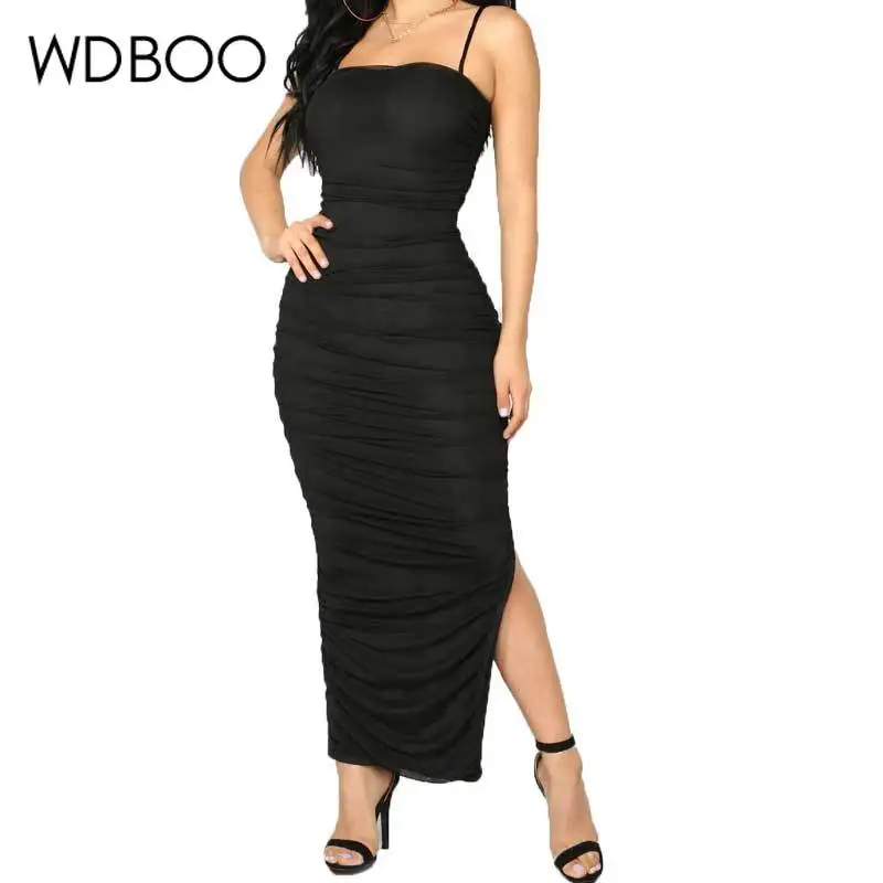 WDBOO Сетчатое Бандажное платье на бретельках сексуальное прозрачное Клубное