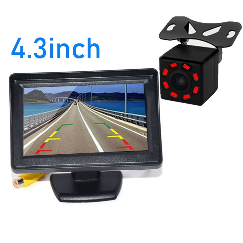 4.3inch IRcamera Автомобильный монитор 4,3 или 5 дюймов TFT lcd камера заднего вида IR универсальное зеркало парковочные системы для Chevrolet: Cruze/Epica/Aveo/Malibu - Цвет: 4.3inch IRcamera