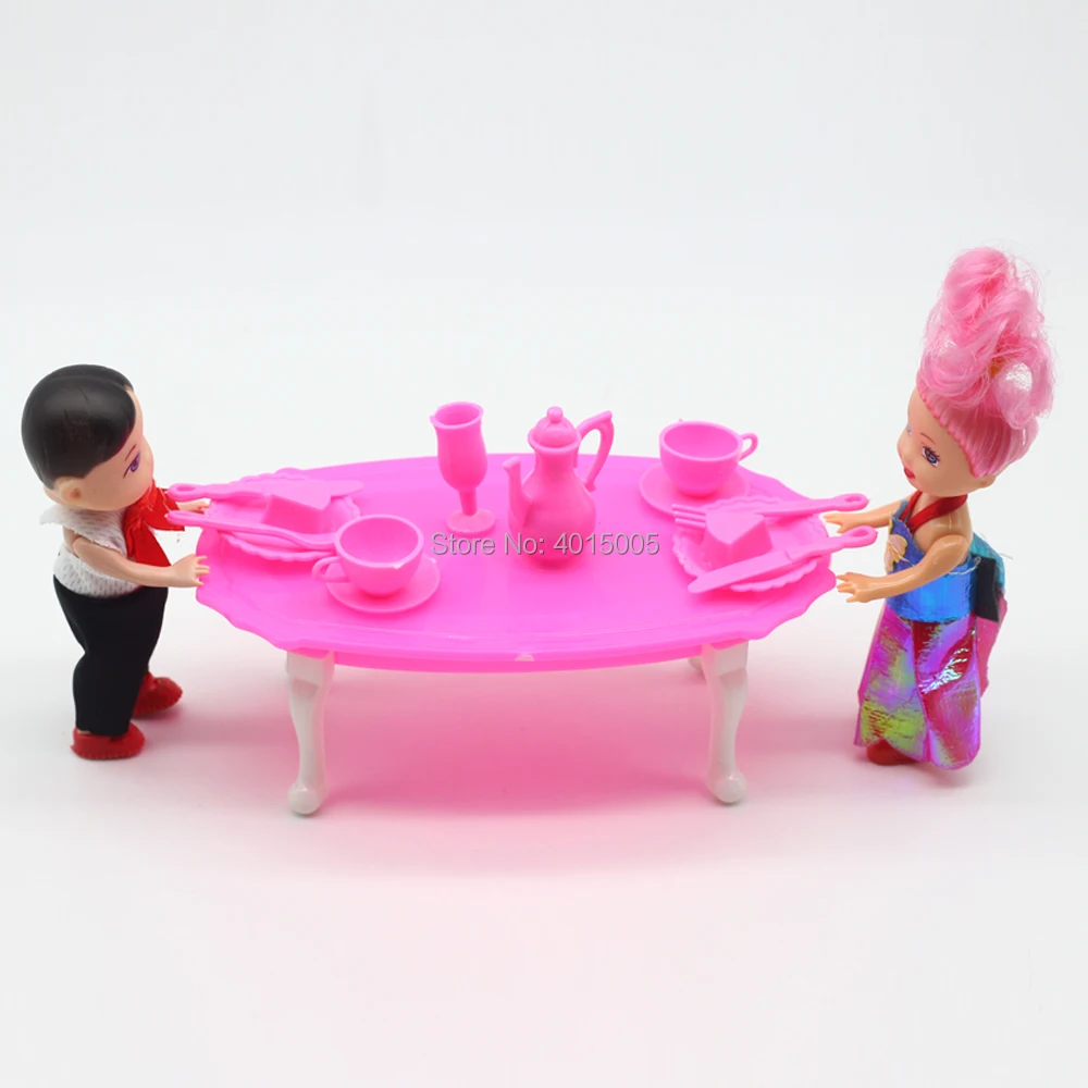 Бесплатная доставка подарок на день рождения для девочки обеденный стол куклы