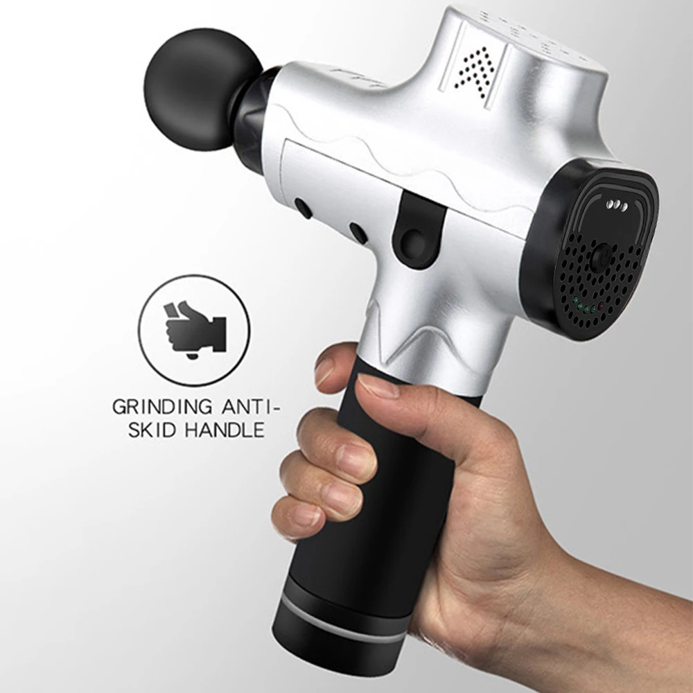 Электрический Частотный Вибрационный Массажный пистолет для мышц с 4 массажными