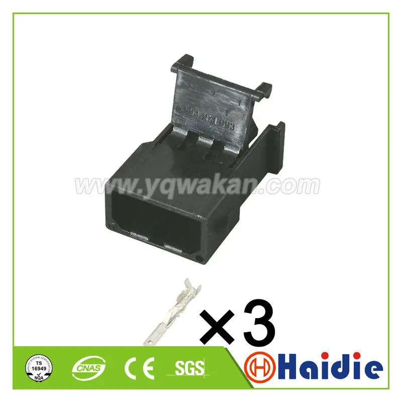 Бесплатная доставка 5 комплектов 3 контактный Электрический штекер в пластиковом