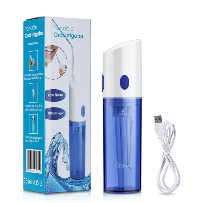 

Adult Silent Electric Waterproof Dental Cleaner Rechargeable Water Flosser Portable Light Oral Irrigator Available for Children