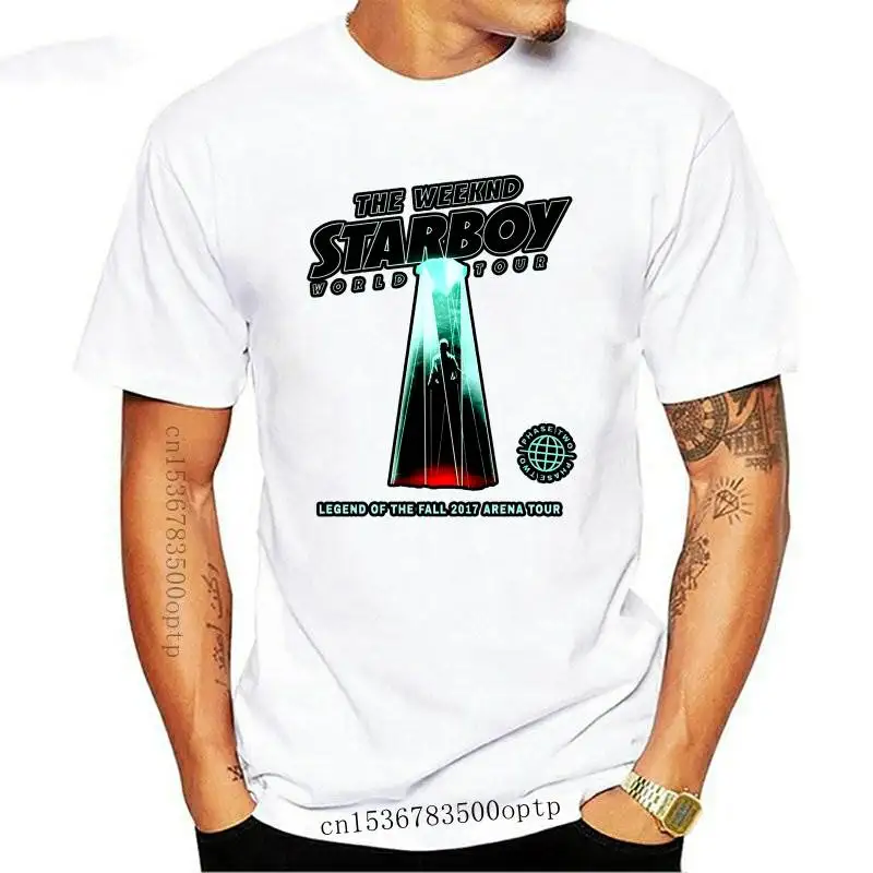

New 2021 STARBOY The Weeknd Tour 2017 T-Shirt Men's Black Size: S-3XL Top Tee 100% Cotton Humor Men Crewneck T Shirts Plus Size