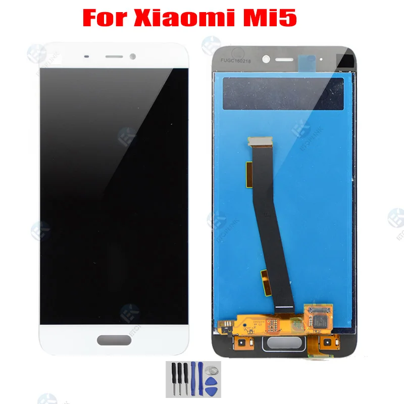 Для Xiaomi Mi5 ЖК сенсорный экран с рамкой дисплей для 5 15 дюймов дигитайзер + рамка