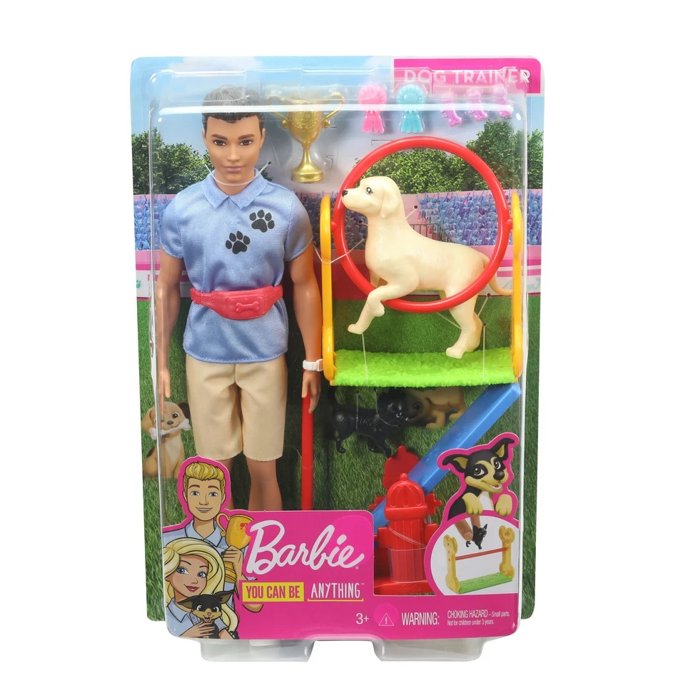 Набор игровой Barbie Кен с животными Кинолог GJM34 | Игрушки и хобби