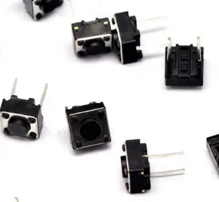 

50 шт. 6x6x4,3 6x6x5,0 мм Мгновенный тактовый кнопочный переключатель 2 Pin DIP