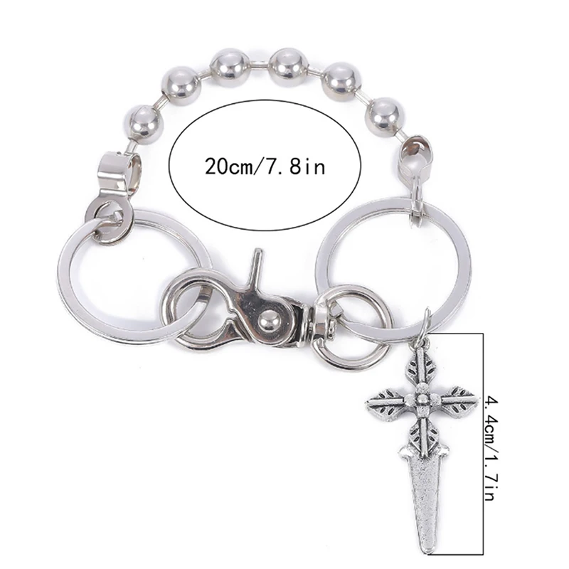 Панк улица большое кольцо брелок металлический кошелек пояс цепочка брюки
