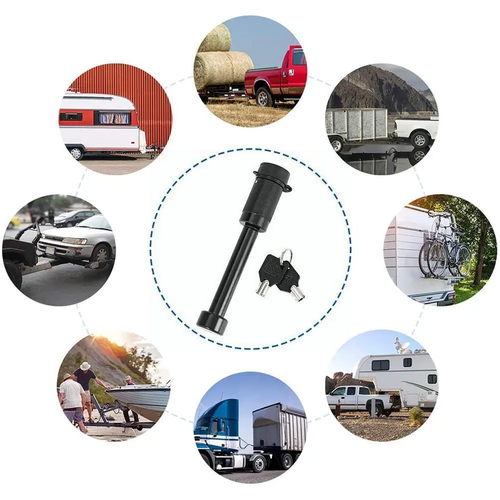 

Сверхдлинная 5-дюймовая сцепка прицепа, комплект черных зажимов, приемник O, резиновые Пружинные замки, антипогремушечные кольца M2G4