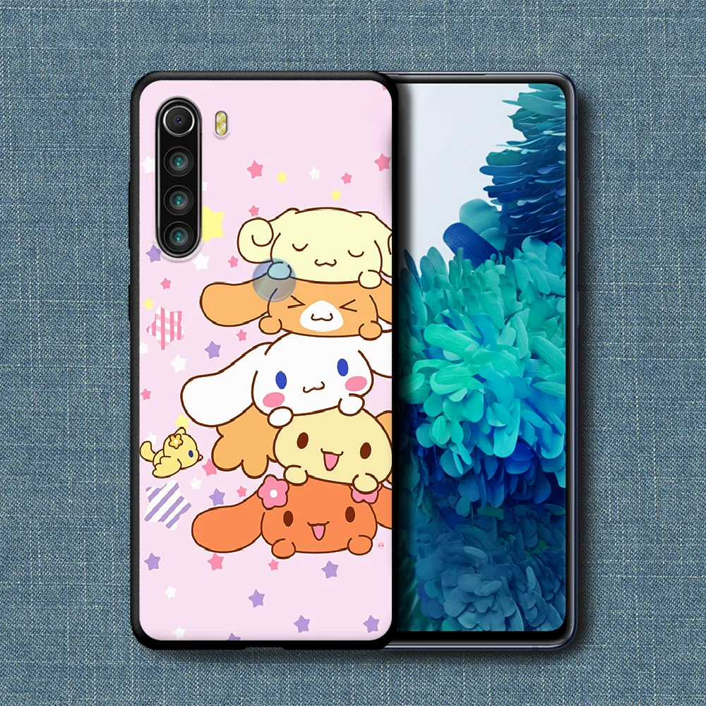 

Cartoon Cute Cinnamorolls Phone Case For Xiaomi Redmi Note 7 8 8T 9 9S 4X 7 7A 9A K30 Pro Ultra black Coque Painting Etui Trend
