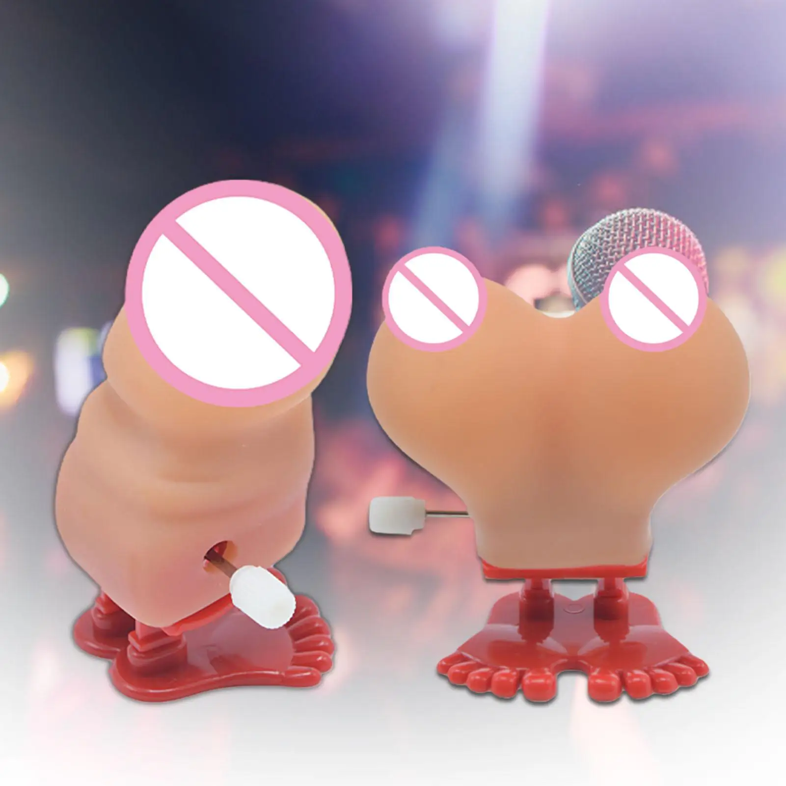 

Adult Bachelor Party Funny Prank Toy Clockwork Bouncing Boobs Tricky Prop Gift