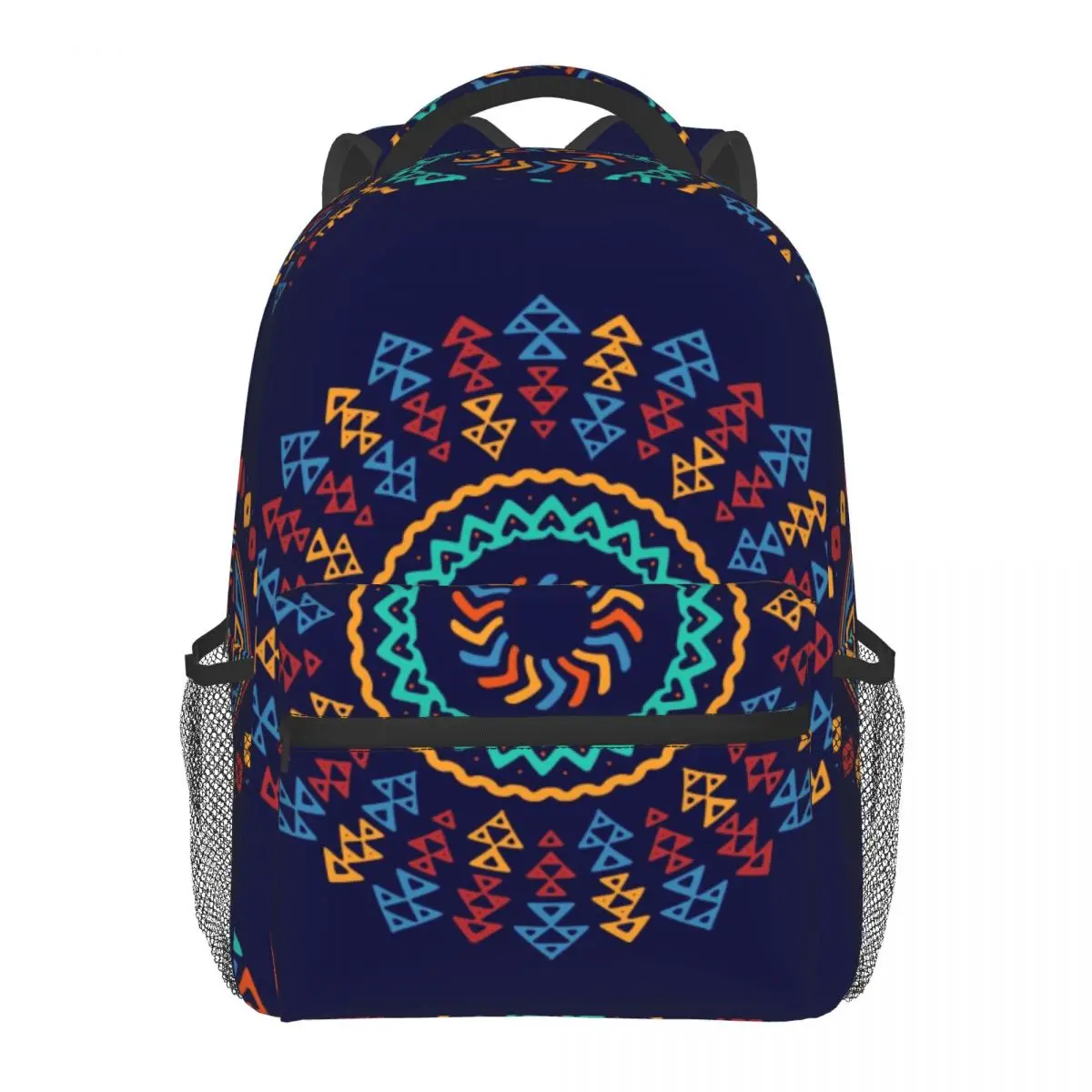 

Casual Backpack Ethnic Abstract Forms Fashion Unique Shoulder School Bag for Teenager Students