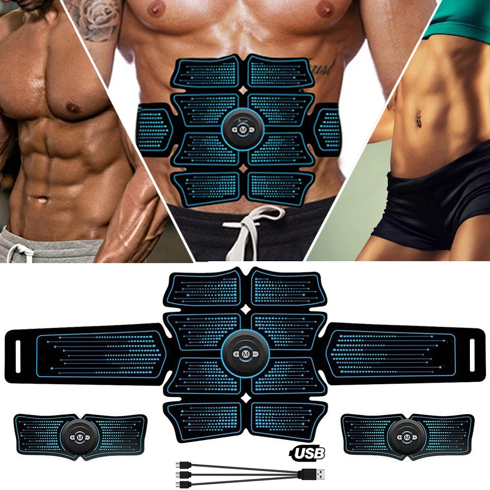 Стимулятор мышц живота тонер перезаряжаемый умный Abs фитнес снаряжение
