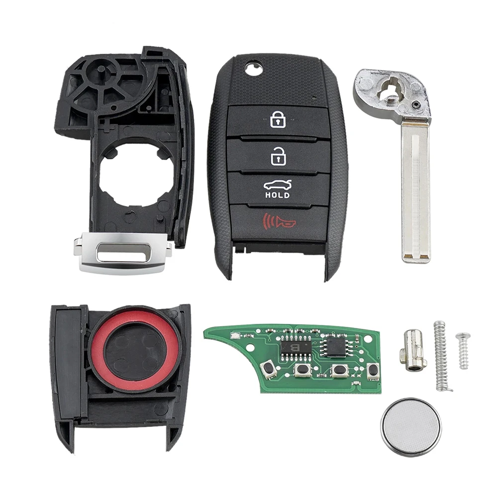 315MHZ Remote Key For Kia Sportage Optima 2014 2015 2016 Folding Flipped Central Locking Car Fob 4 Buttons Replacement | Автомобили и