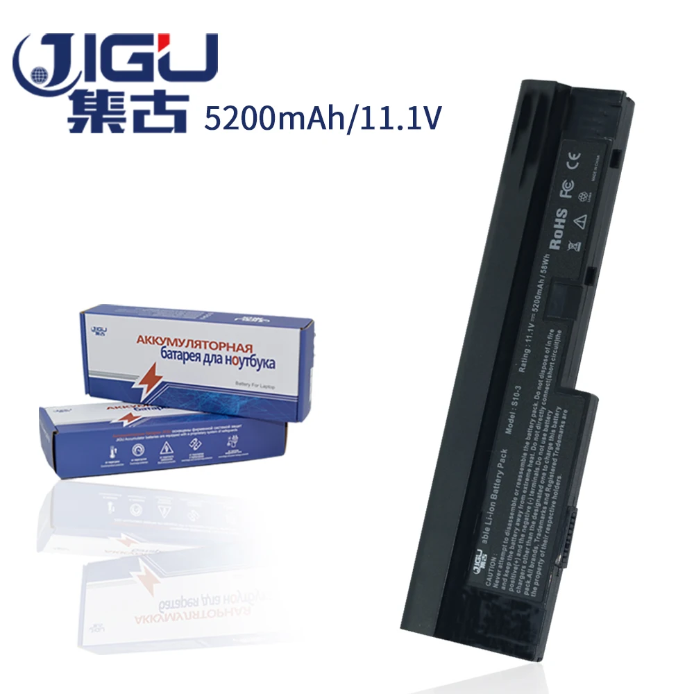 Аккумулятор JIGU для ноутбука LENOVO L09M6Y14 большой емкости черный 6 ячеек IdeaPad S10-3 Ideapad