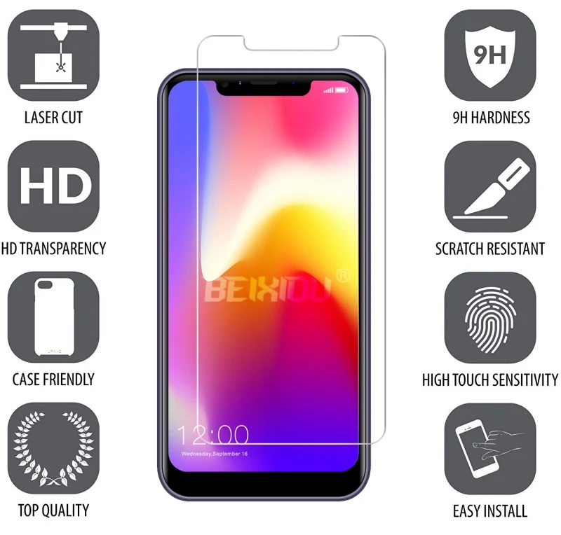 2 шт Полное закаленное стекло для LEAGOO M11 защита экрана 2.5D 9h на защитная пленка |