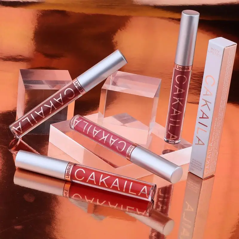 NEW CAKAILA Velvet Matte Waterproof Non-marking Lipstick Long Lasting TSLM1 | Красота и здоровье