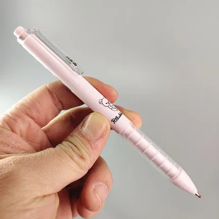 2 шт. AIHAO 47741 Rilakkuma прессованные гелевые ручки выдвижные 0 5 мм тонкие черные для